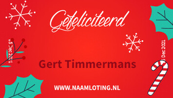 Felicitatie aan winnaar